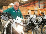 Gobernador Chavarría adquirió 108 modernas motocicletas para poder combatir la delincuencia en la Región Lima