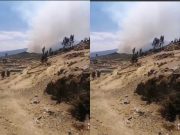 Pobladores piden avionetas a SERFOR para poder apagar el fuego que se ha vuelto a reavivar en Sumbilca
