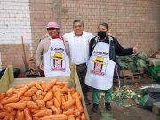 El «Chato»con el pueblo: Dr.Diaz recibió el respaldo de los trabajadores del mercado Hortalizas