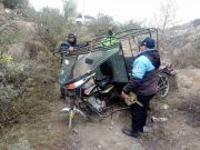 Aucallama: Hallan mototaxi desmantelada en el sector de Cruz Blanca en Palpa