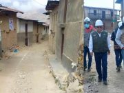 Chavarría inspeccionó avances de la obra de servicios básicos y construcción de PTAR en Sumbilca