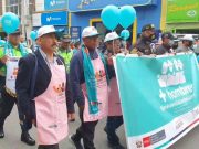 Varones huaralinos, policías y serenos participaron en la marcha «Más hombres sin violencia contra las mujeres»