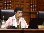 Martha Moyano desapareció de la Mesa Directiva para evitar saludar al Gabinete de Betssy Chávez