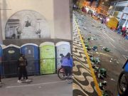 Plaza de Armas de Huacho se convirtió en basurero y urinario público tras celebrarse su 146 aniversario