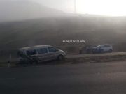 Dos vehículos chocaron en la variante de Pasamayo tras intensa neblina