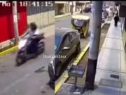 Cámaras de seguridad captan salvaje asalto frustrado a joven en la urbanización San Juan