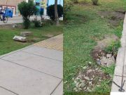 Municipalidad retira bancas de fierro para colocar incómodos asientos de cemento en el Parque «La Libertad»