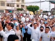 Pobladores de Paramonga hacen marcha por la paz y exigen justicia para su regidora