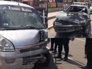 Dos personas resultaron heridas tras salvaje choque de dos vehículos en la Esperanza Alta