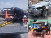 Tres personas resultaron heridas tras choque entre un taxi colectivo y una mototaxi en Jesús del Valle
