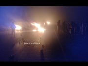 Aucallama: Pobladores bloquearon con llantas y piedras ingreso hacia Huaral en la zona de La Candelaria