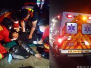 Un herido dejó choque entre dos motos lineales a la altura del colegio Agropecuario