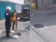 Peligro: Buzón abierto en Luis Colán con Calle Unión viene causando temor en los transeúntes