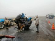 Végueta: tractor terminó partido en dos tras ser embestido por tráiler que se dio a la fuga