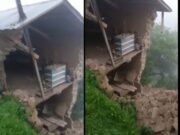 San Miguel de Acos: vivienda de adobe colapsó tras intensas lluvias en Huascoy