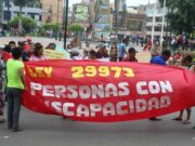 Personas con habilidades diferentes realizaron protesta: «Somos olvidados y estamos marginados por la sociedad»