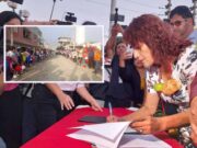 Gobernadora firmó convenio para la co-ejecución de obra de servicio básico en Aucallama – Huaral