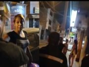 Meretriz intentó agredir «A botellazos» a serenos durante intervención en Luis Colán