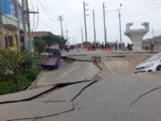 Paralizan construcción del túnel para el Megapuerto de Chancay tras hundimiento de pista y vereda