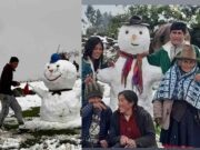 Cusco: niños aprovecharon la nieve para armas muñecos inspirados en ‘Olaf’, llamas y ositos