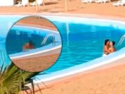 Terrible: Pareja fue captada teniendo intimidad dentro de playa artificial de SJL (VIDEO)