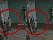 Ladrones al acecho: Sujetos fueron captados robando cables de los postes en la calle Luis Colán