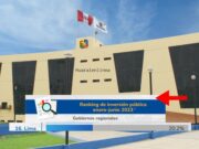 Gobierno Regional de Lima ocupa el puesto 16 con el 20% de ejecución en Inversión Pública