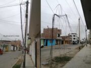Nadie fiscaliza la gran cantidad de cables que empresas dejan colgando en las calles de Huaral