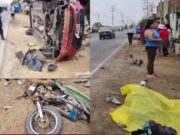 Végueta: joven motociclista perdió la vida en trágico accidente de tránsito