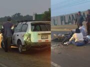Dos personas resultaron heridas tras choque entre colectivo y moto lineal en la Curva Zapata