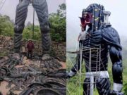 Falleció el artista cusqueño que construyó «El Depredador» a base de llantas en Huarochirí