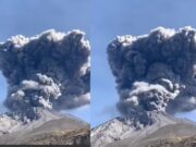 Volcan Ubinas reportó hoy la explosión más fuerte con emisión de cenizas