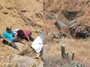 Huaral: Volquete cargado de materiales de construcción cayó a un abismo en La Florida