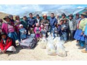 Yauyos: Entregan ropa de abrigo, frazadas y alimentos a familias afectadas por bajas temperaturas