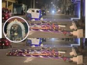 Barranca: Sujeto ebrio causó destrozos en homenaje realizado por vecinos para el Señor de los Milagros