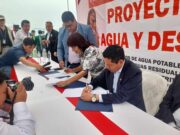 Gobernadora firmó convenio que pone en marcha obra de servicios básicos para Centros Poblados de Aucallama
