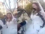 Mujer lanzó excremento con aceite a pareja de su exnovio durante su boda en Bolivia (VIDEO)