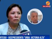 Vicepresidenta de la Urb. Victoria Alta: “El alcalde Cárdenas se ha burlado de mi señor padre”
