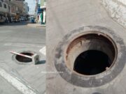 Huaral: reportan buzón sin tapa desde hace días en plena Av. Jorge Chávez ¡Peligro!