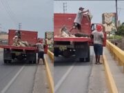 Huaral: Captan a hombres arrojando desmonte en el río Chancay a la altura de San Blas