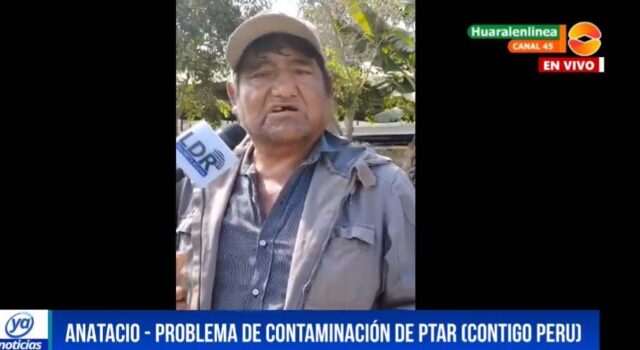 Dirigente Atanacio denuncia grave problema de contaminación de la PTAR de Contigo Perú