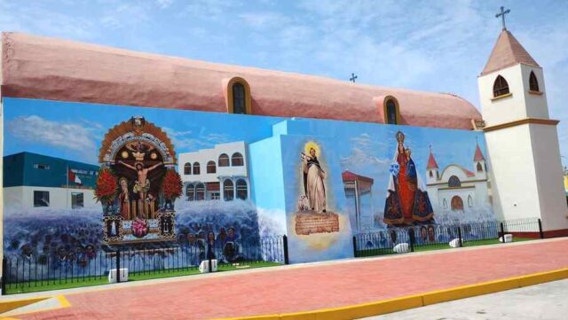 Inauguran murales y esculturas culturales en Aucallama.