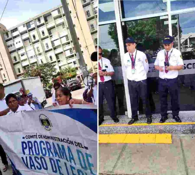 Madres del Programa del Vaso de Leche de Huaral exigen respuestas a OSCE para evitar desabastecimiento de productos.