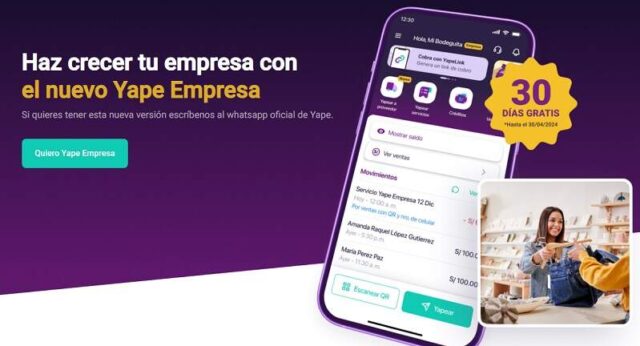 Nueva solución de Yape para facilitar la gestión de cobros empresariales. Entérate más aquí.