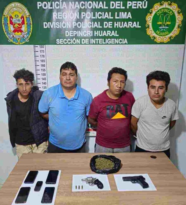 Policía captura presunta banda delincuencial “Los Malditos del Cono Norte de Chancay”.