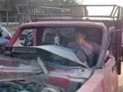 Conductor se salva de milagro tras choque de camionetas en Chancay Conductor se salva de milagro tras choque de camionetas en Chancay