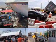 Terrible Choque múltiple en Trujillo: 10 vehículos colisionaron en peaje de Chicama Terrible Choque múltiple en Trujillo 10 vehículos colisionaron en peaje de Chicama