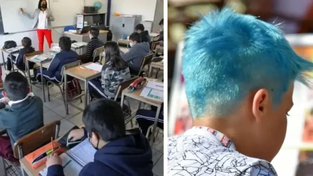 ¿Puede un alumno ingresar al colegio con el cabello pintado