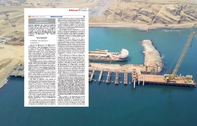Creación de Comisión Multisectorial para desarrollo social en zona de influencia del Proyecto Terminal Portuario de Chancay.