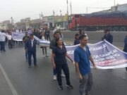 Médicos marcharon por la Panamericana Norte en protesta por estar impagos desde hace 7 meses Médicos marcharon por la Panamericana Norte en protesta por estar impagos desde hace 7 meses